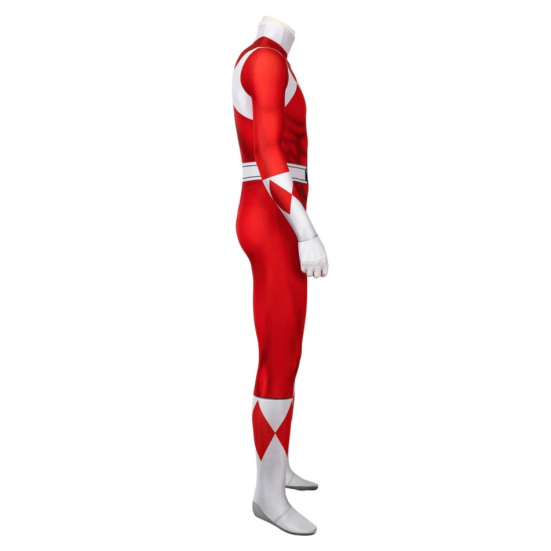 Mighty Morphin Power Rangers Red Ranger Zentai Tuta Costumi Cosplay