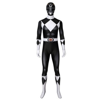 Salta all#39;inizio della galleria di immagini Mighty Morphin Power Rangers Black Ranger Zentai Jumpsuit Costumi Cosplay Carnevale