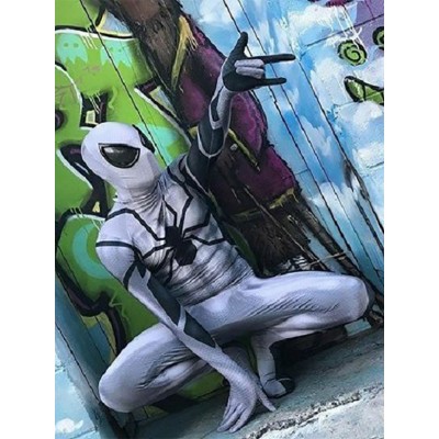 Spider Man Cosplay Future Foundation Tuta Cosplay SpiderMan Carnevale