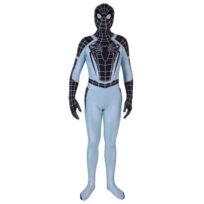 Spiderman Negative Cosplay Tuta Lycra Spandex Fibra di poliestere Marvel Comics Gioco per PS4 Spiderman Costume Carnevale Halloween
