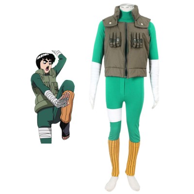 Costume Carnevale Naruto Rock Lee Costumi Cosplay Carnevale Halloween