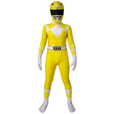 Kyoryu Sentai Zyuranger Boy Power Ranger Kid Calzamaglia Costumi Cosplay Carnevale Halloween