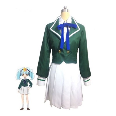 Zombie Land Saga Revenge Lily Hoshikawa Green JK School Uniform Set completo Costumi Cosplay Carnevale Halloween