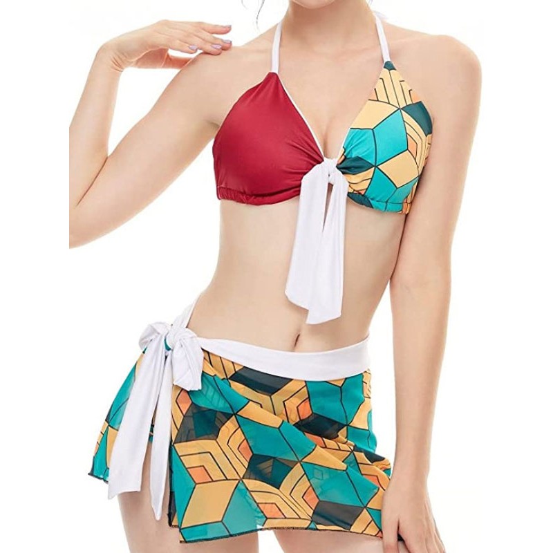 Demon Slayer: Kimetsu No Yaiba Personaggi femminili multipli Costumi da bagno in bikini Carnevale