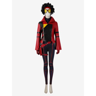 Spider Man Cosplay in The SpiderVerse SpiderWoman Jessica Drew Costumi Cosplay Carnevale Halloween