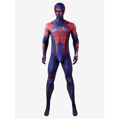 Cosplay di Spider Man attraverso il di SpiderVerse 2099 SpiderMan Miguel O#39;Hara Costumi Cosplay Carnevale