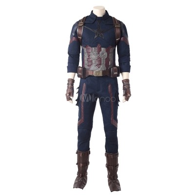 di di Avengers 3 Infinity Captain America Steve Rogers Costumi Cosplay Halloween