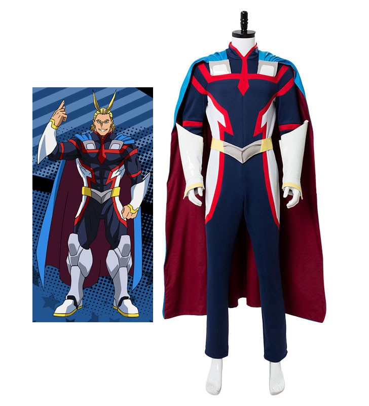 My Hero Academia BNHA All Might Zentai Suit Deluxe Edition Costumi Cosplay Halloween