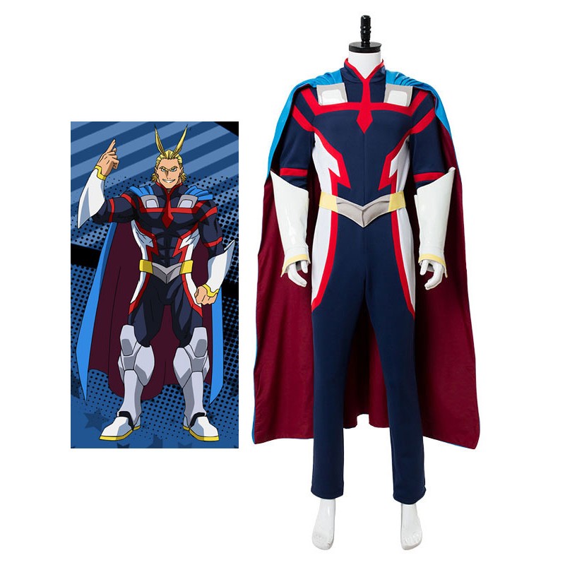 My Hero Academia BNHA All Might Zentai Suit Deluxe Edition Costumi Cosplay Halloween