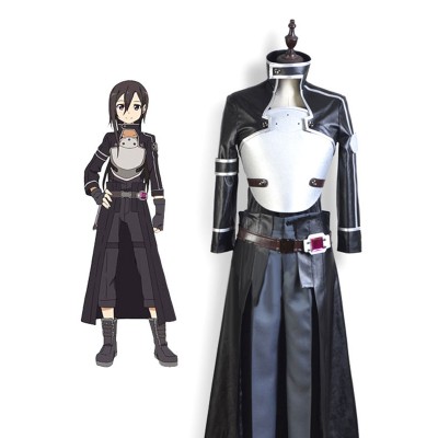 Ispirato da Sword Art Online II SAO Sodo Ato Onrain Gun Gale Online GGO Kirigaya Kazuto Kirito Costumi Cosplay Carnevale Halloween