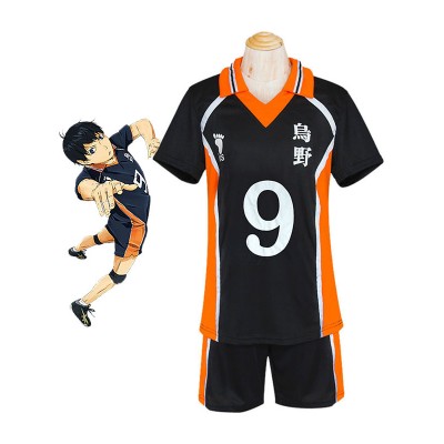 Haikyu!! Kageyama Tobio No. 9 Jersey di Costumi Cosplay Halloween