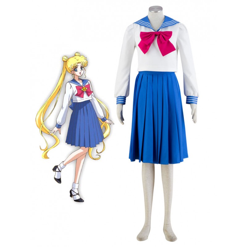 Costume Carnevale Uniforme Scolastica 2023 Sailor Moon Tsukino Usagi Costumi Cosplay Carnevale Halloween