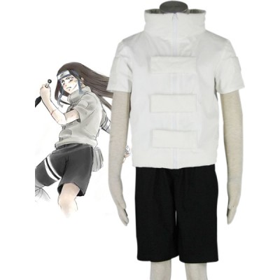 Costume Carnevale Naruto Neji Hyuga con pantaloncini Costumi Cosplay Halloween