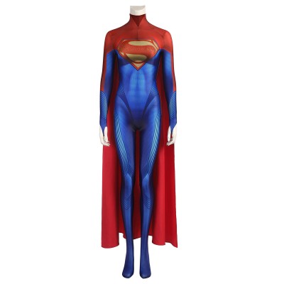 The Flash Cosplay Donne Costume da supereroe Royal Blue Lycra Spandex Full Body Mantello Catsuit Zentai