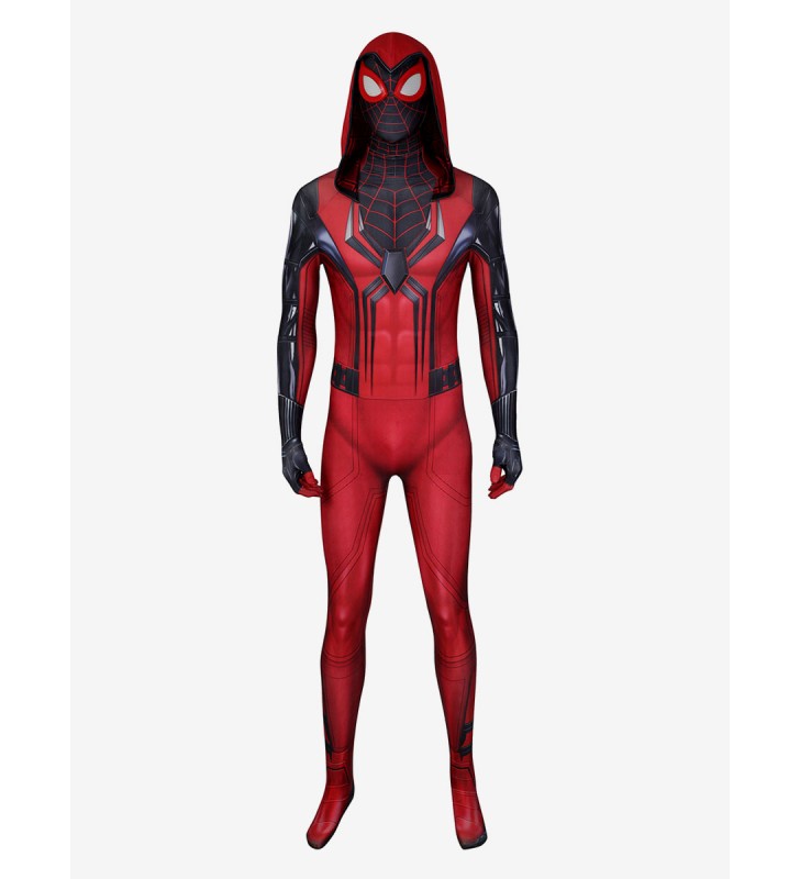 SpiderMan Cosplay Marvel#39;s SpiderMan: Miles Morales Crimson Cowl Cosplay Suit Carnevale
