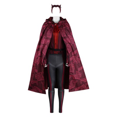 Dramma TV Marvel Comics Wanda Vision Scarlet Witch Cosplay Solo mantello fantasia Carnevale