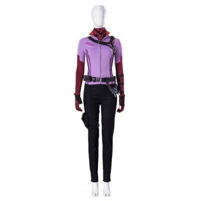 Marvel Hawkeye Kate Bishop Purple Set completo Costumi Cosplay Carnevale Halloween