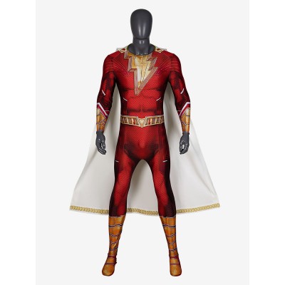 DC Comics Shazam Fury of the Gods Film Shazam Billy Batson Costumi Cosplay Carnevale Halloween