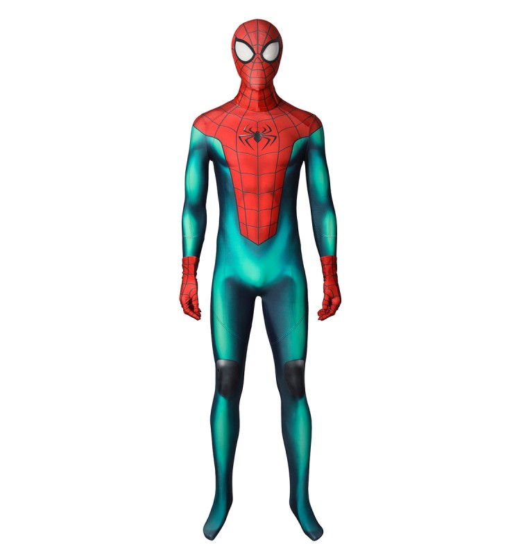 Spider Man Miles Morales Red Full Body Catsuit Zentai Lycra Spandex Marvel Costumi Cosplay