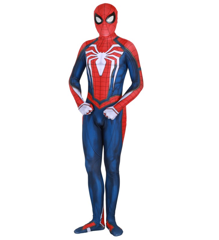 Marvel Comics Spider Man Advanced Suit Cosplay Costume Red Film Lycra Spandex Tuta Body Marvel Comics Costumi Cosplay Carnevale