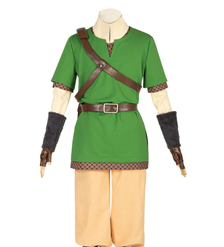 The Legend Of Zelda Green Link Guanti Poliestere Fibra di poliestere Gioco Set completo Costumi Cosplay Halloween