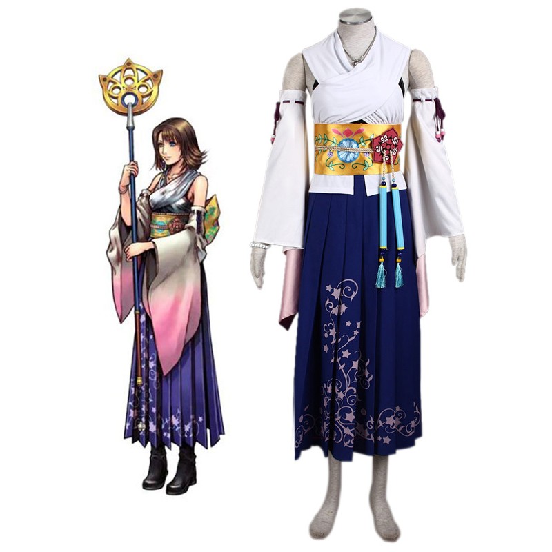 Final Fantasy di Yuna Costumi Cosplay Carnevale Halloween