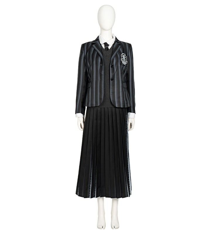 I costumi cosplay dell#39;uniforme scolastica del mercoledì della famiglia Addams TV Cosplay