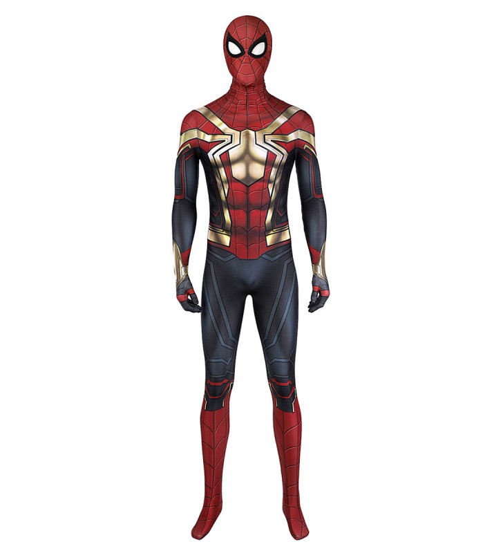 Tuta cosplay Spiderman No Way Home Tuta in spandex di lycra rossa di film Marvel Costumi Cosplay Halloween