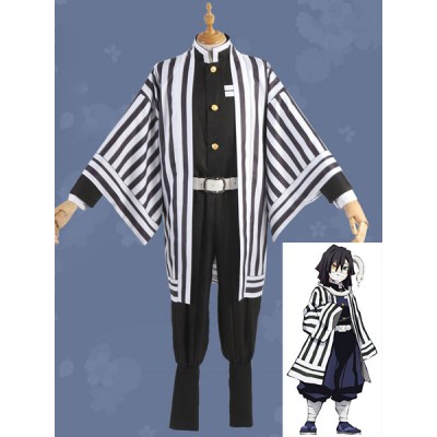 Costume Carnevale Uccisore di demoni del di Iguro Obanai: set cosplay Kimetsu No Yaiba Costumi Cosplay Carnevale Halloween