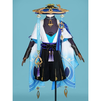 Costumi cosplay completi di Genshin Impact Wanderer Balladeer Carnevale Halloween