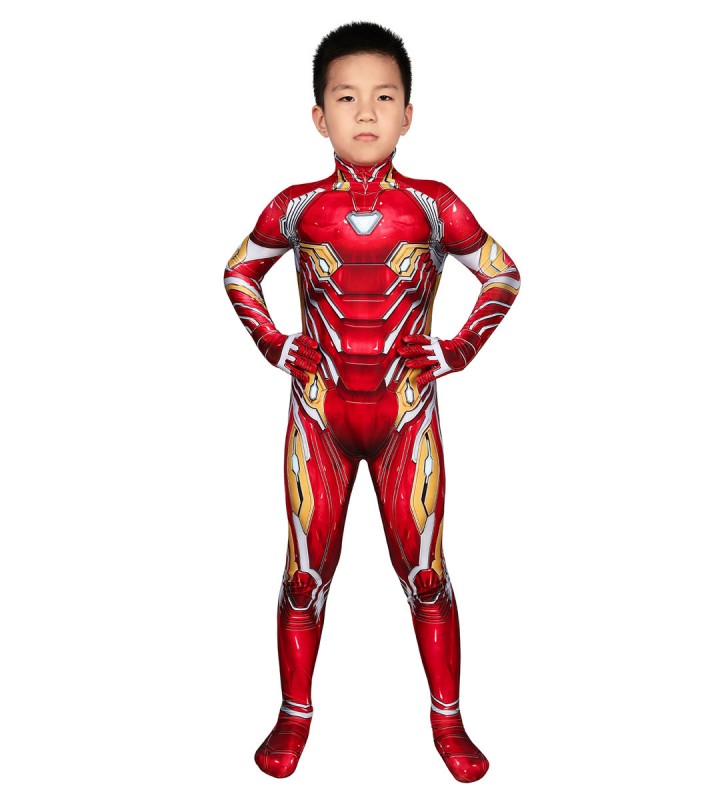 Marvel Comics Marvel Avengers Iron Man Kid Zentai Carnevale Costumi Cosplay Carnevale