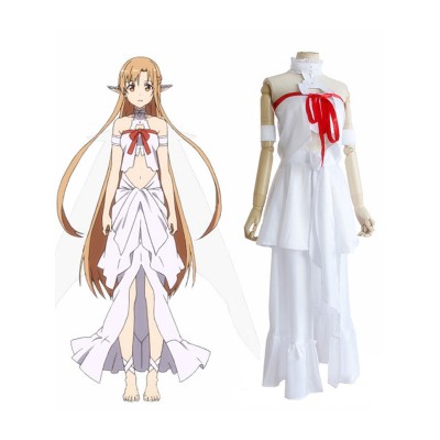 Ispirato da Sword Art Online ALfheim Online Asuna Yuuki Asuna Costumi Cosplay Carnevale Halloween