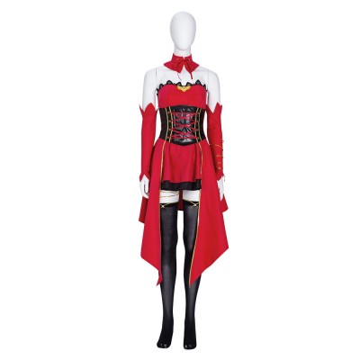 Takt Op Destiny Musicart Unmei Cosette Vestito Rosso 8 Pezzi Set Takt Op Outfit Costumi Cosplay Halloween