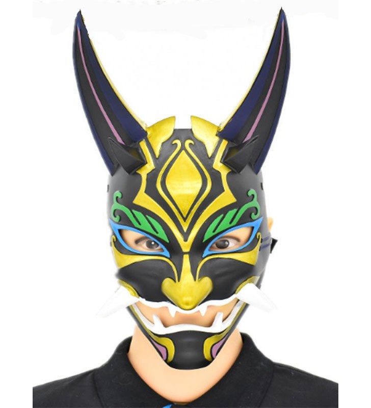 Maschera cosplay Genshin Impact Xiao Carnevale Halloween