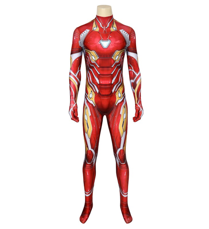 Costume Marvel Avengers Iron Man Tony Stark Zentai tuta Cosplay Carnevale Halloween