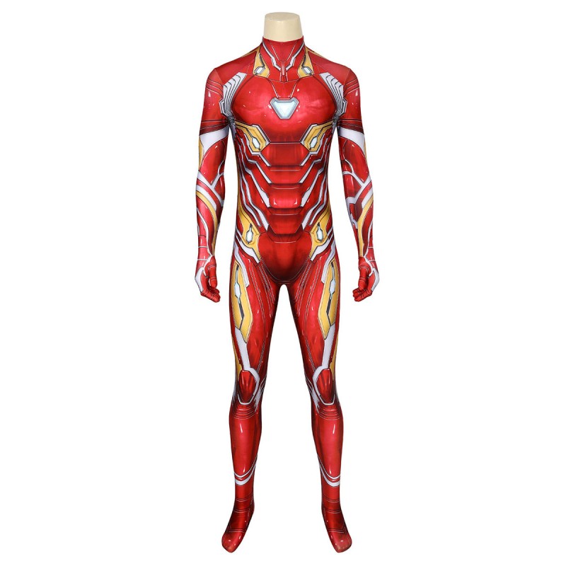 Costume Marvel Avengers Iron Man Tony Stark Zentai tuta Cosplay Carnevale Halloween