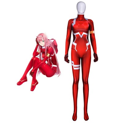 Costume Carnevale 2023Tesoro in Frankxx 02 Zero Due di Tuta in Lycra Spandex Catsuit Costumi Cosplay Carnevale Halloween