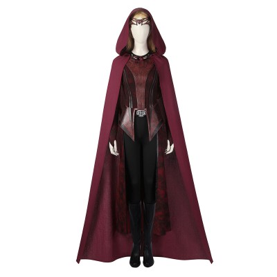 Film Marvel Doctor Strange 2 nel multiverso della follia 2023 Wanda Scarlet Witch Top Lycra Spandex Cotton Set cinematografico da donna Carnevale