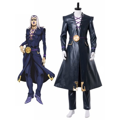 JoJo Bizarre Adventure Golden Wind Leone Abbacchio Set Completo Costumi Cosplay Carnevale