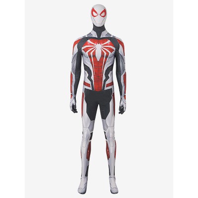 Abito cosplay SpiderMan Cosplay White Spider Armor Carnevale Halloween