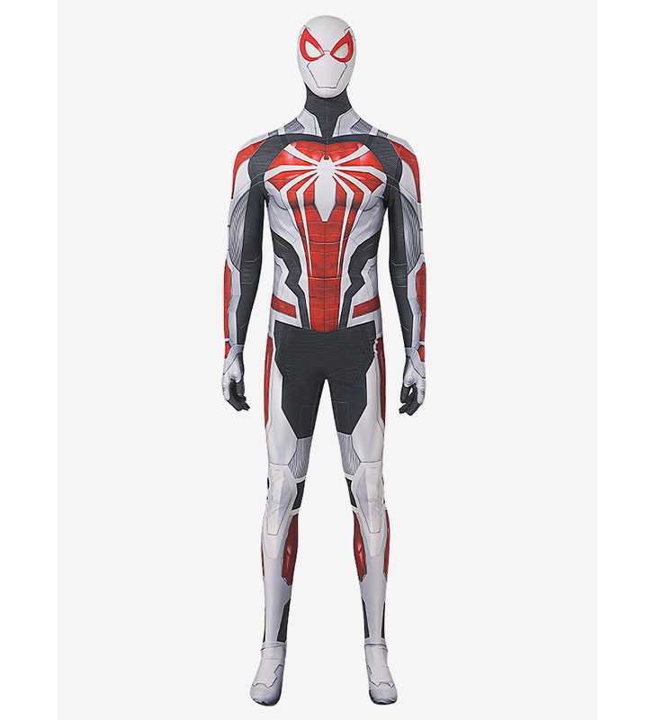 Abito cosplay SpiderMan Cosplay White Spider Armor Carnevale Halloween