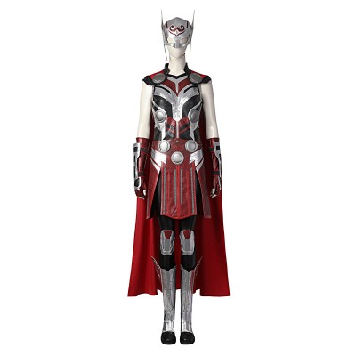 Film Marvel Comics Thor 4: Love and Thunder Lady Thor Jane Foster da donna Set completo Costumi Cosplay