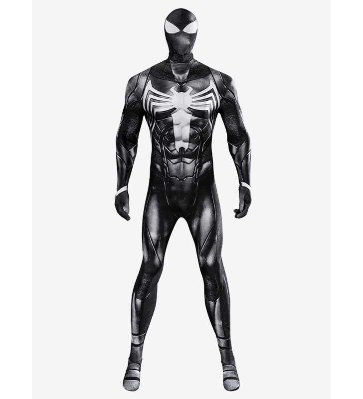 Spider Man Cosplay Venom Symbiote Abito cosplay SpiderMan nero