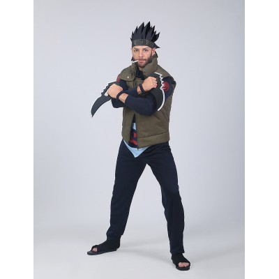 Costume Carnevale per 2023 di Naruto Sarutobi Asuma Costumi Cosplay Halloween