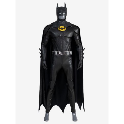 DC Comics The Flash Movie Cosplay Batman Bruce Wayne Michael Keaton Interi costumi cosplay senza scarpe Carnevale Halloween