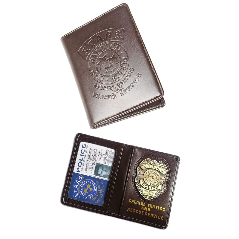 Resident Evil Biohazard Jill Chirs Leon STARS ID Card Wallet Gioco Accessori Cosplay
