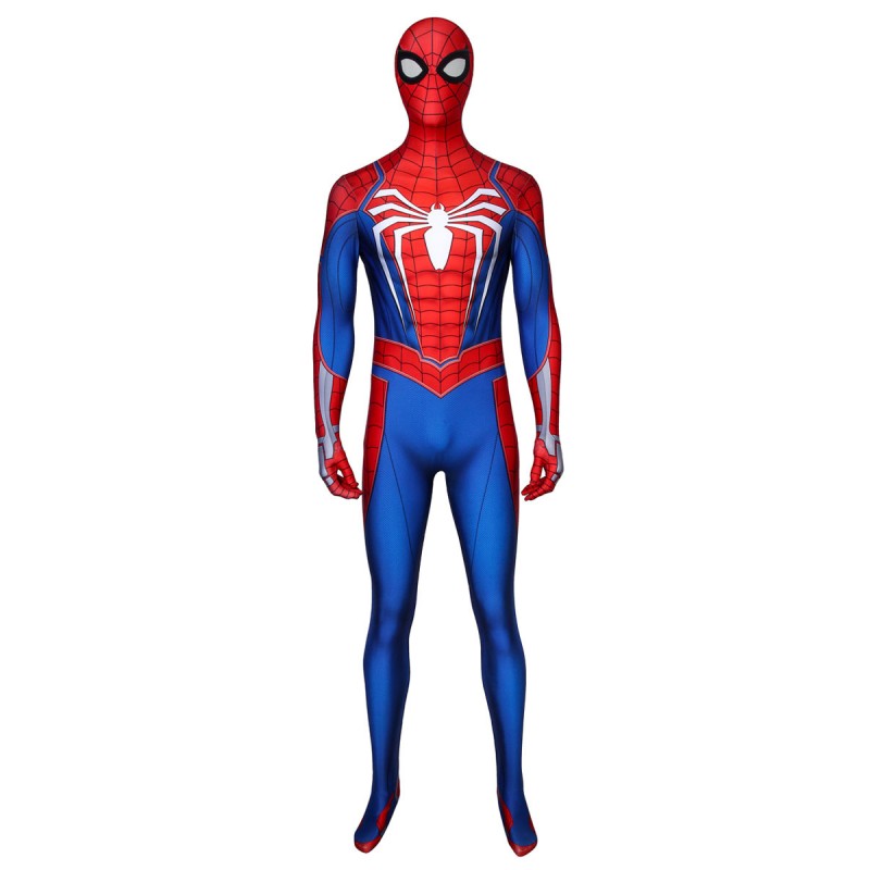 Spider Man Advanced Suit Lycra Spandex Adulti Marvel PS4 Gioco Cosplay Costume Catsuits Costumi Cosplay Halloween