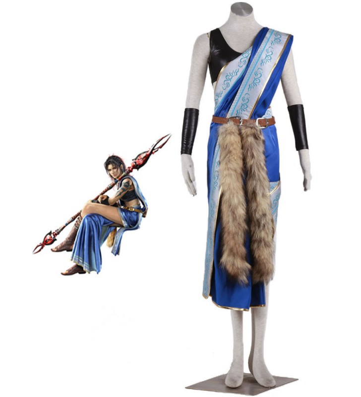 Final Fantasy Cosplay FF 13 7 pezzi Fang Cosplay Set Blue Game Costumi Cosplay Carnevale Halloween