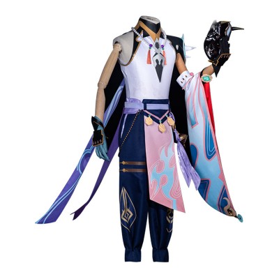 Genshin Impact Xiao Set completo Gioco Outfit Costumi Cosplay Halloween