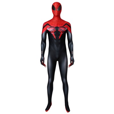 di SpiderMan Zentai Jumpsuit Black Red Superior Costumi Cosplay Carnevale Halloween